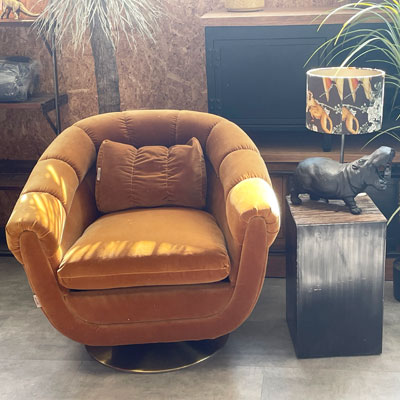 fauteuil_pivotant_velours_ocre