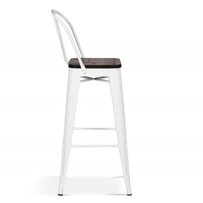 tabouret_metal_blanc_assise_bois