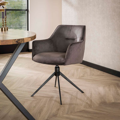 chaise_pivotante_velours_anthracite