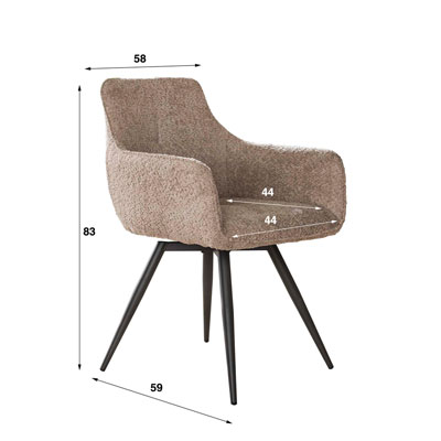 fauteuil_table_pivotant_zack_tissu_bouclette_sable