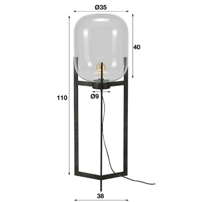 lampadaire_bulle_verre_metal