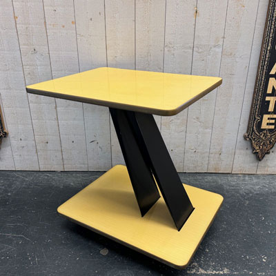 desserte_vintage_formica_jaune_metal_roulettes_annees70