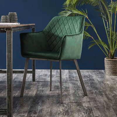 fauteuil_table_velours_vert