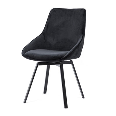 chaise_pivotante_velours_noir